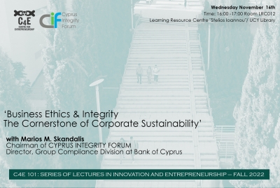 “Business Ethics &amp; Integrity – The Cornerstone of Corporate Sustainability!”
