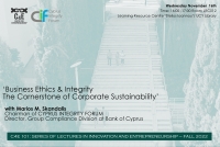 “Business Ethics & Integrity – The Cornerstone of Corporate Sustainability!”