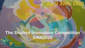 Student Innovators Competition SINN2020 - Cancellation