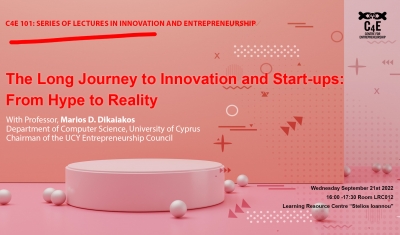 [21 Sep] The Long Journey to Innovation and Start-ups:  From Hype to Reality