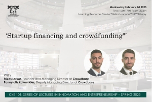 &quot;Startup financing and crowdfunding&quot;