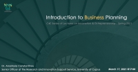 [17 Mar] Introduction to Business Planning