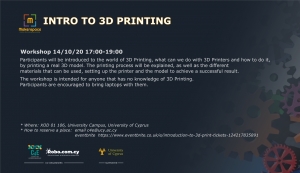 [14 Oct] Intro to 3D Print