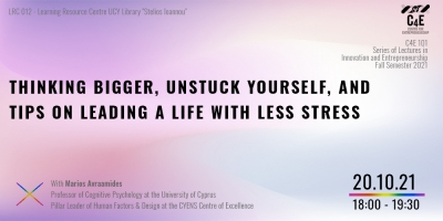 Thinking bigger, unstuck yourself, and tips on leading a life with less stress